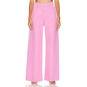 Hudson James High Rise Wide Leg Jeans Fuchsia Pink Size 25